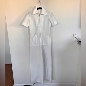 Vintage 70s White Jumpsuit